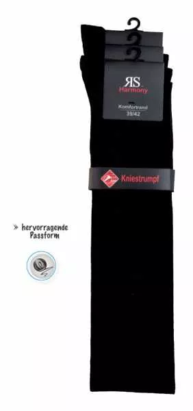 Herren Kniestrümpfe | Schwarz